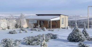 Зима 2026 на базе отдыха Эко Дивное, Белогорский район, Крым